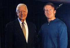 Mark Thompson with Jimmy Carter