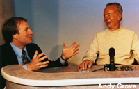 Mark Thompson with Andy Grove