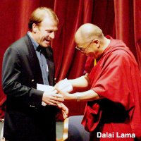 Mark Thompson with the Dali Lama