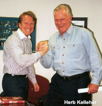 Mark Thompson with Herb Kelleher