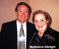 Mark Thompson with Madeline Albright